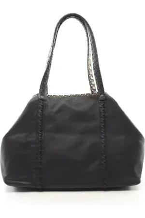 Bottega Veneta Dames, Pre-owned, Zwart, Maat: ONE Size Leer