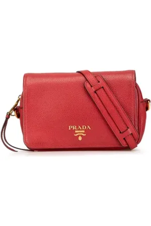 Prada Dames, Pre-owned, Rood, Maat: ONE Size Leer