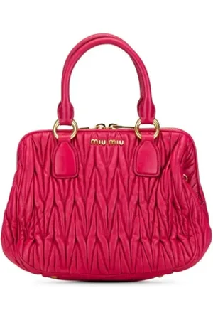Miu Miu Dames, Pre-owned, Roze, Maat: ONE Size Leer