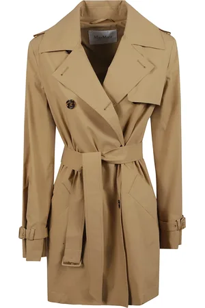 Max Mara Dames, Mantels, Bruin, Maat: XS Katoen