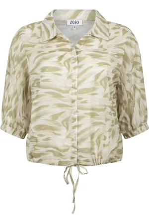 ZOSO Dames, Blouses & Shirts, Groen, Maat: M