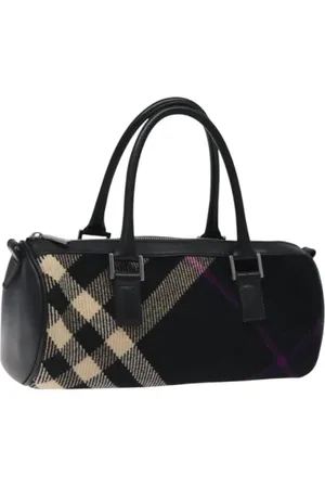 Burberry Dames, Pre-owned, Zwart, Maat: ONE Size Leer