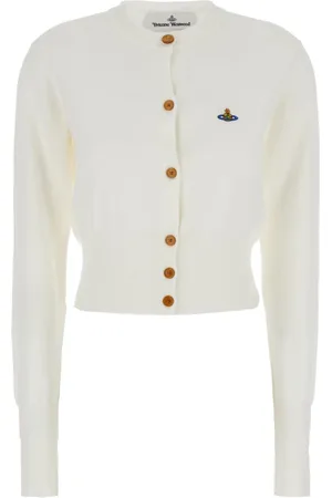 Vivienne Westwood Dames, Truien, Wit, Maat: S Katoen