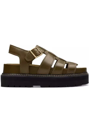 Clarks Dames, Schoenen, Groen, Maat: 37 1/2 EU Leer