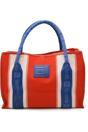 CHANEL Dames, Pre-owned, Blauw, Maat: ONE Size Leer
