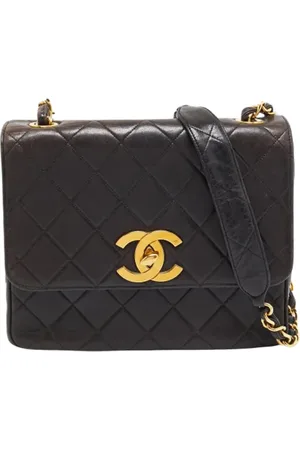 CHANEL Dames, Tassen, Zwart, Maat: ONE Size Leer