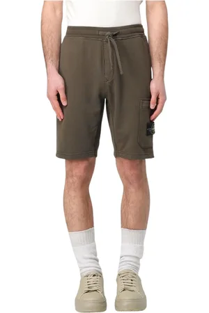 Stone Island Heren, Korte broeken, Groen, Maat: S Katoen