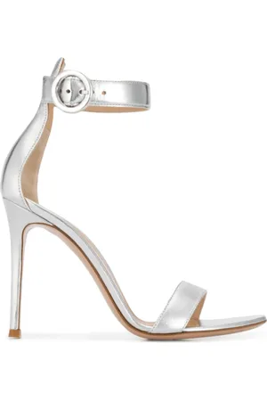 Gianvito Rossi Dames, Schoenen, Grijs, Maat: 40 EU Leer