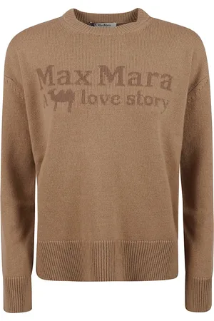 Max Mara Dames, Truien, Bruin, Maat: XS Wol