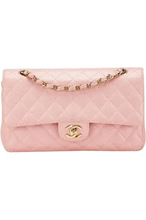 CHANEL Dames, Pre-owned, Roze, Maat: ONE Size Leer