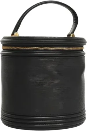LOUIS VUITTON Dames, Pre-owned, Zwart, Maat: ONE Size Leer