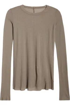 Rick Owens Heren, Tops, Grijs, Maat: M Jersey