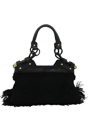 Salvatore Ferragamo Dames, Pre-owned, Zwart, Maat: ONE Size Wol