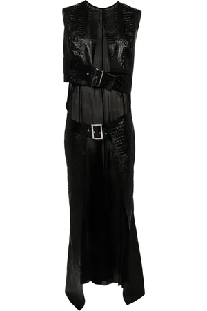 JUNYA WATANABE Dames, Jurken, Zwart, Maat: S Leer