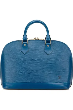 LOUIS VUITTON Dames, Pre-owned, Blauw, Maat: ONE Size Leer