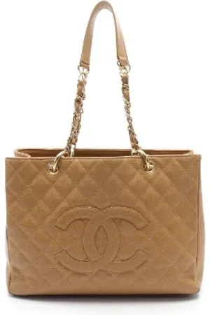 CHANEL Dames, Pre-owned, Bruin, Maat: ONE Size Leer