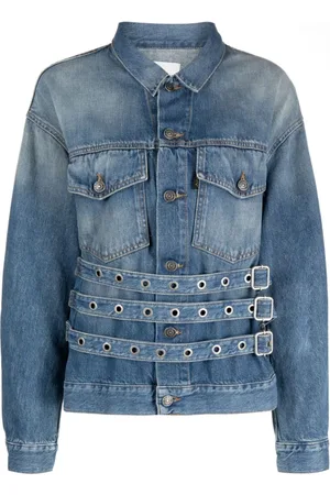 haikure Dames, Jassen, Blauw, Maat: M Denim