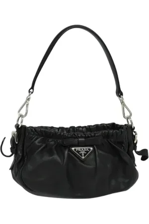 Prada Dames, Pre-owned, Zwart, Maat: ONE Size Leer