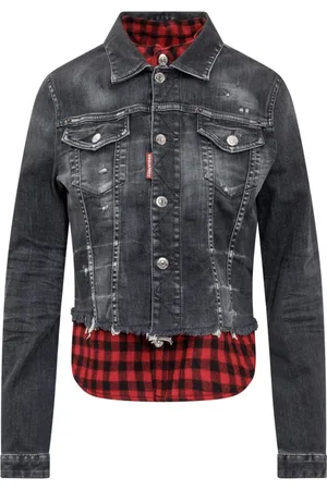 Dsquared2 Dames, Jassen, Zwart, Maat: S Denim