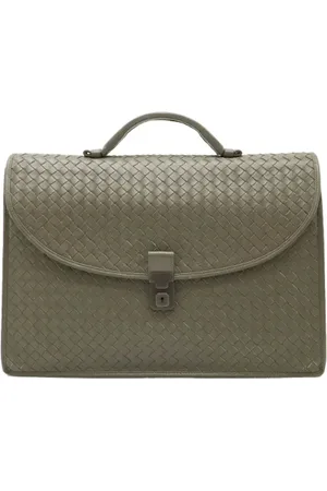Bottega Veneta Heren, Pre-owned, Grijs, Maat: ONE Size Leer