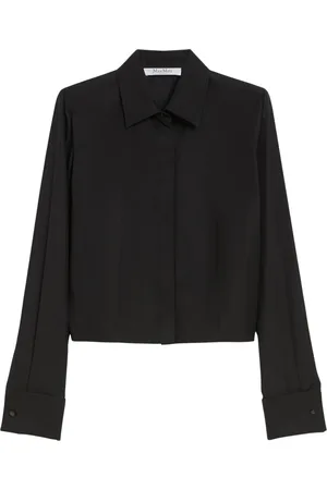 Max Mara Dames, Blouses & Shirts, Zwart, Maat: XS Katoen