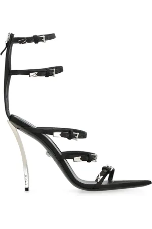 VERSACE Dames, Schoenen, Zwart, Maat: 40 EU Zijde