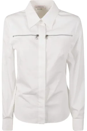 Alexander McQueen Dames, Blouses & Shirts, Wit, Maat: 2XS