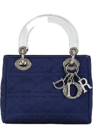 Dior Dames, Pre-owned, Blauw, Maat: ONE Size Satijn