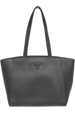 Prada Dames, Pre-owned, Zwart, Maat: ONE Size Leer