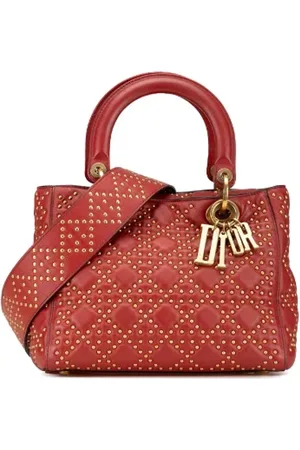 Dior Dames, Pre-owned, Rood, Maat: ONE Size Leer