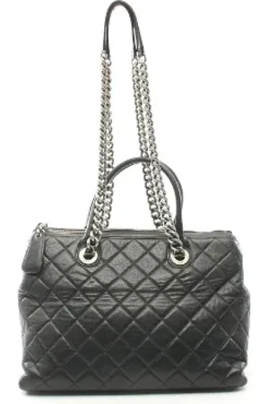 CHANEL Dames, Pre-owned, Zwart, Maat: ONE Size Leer