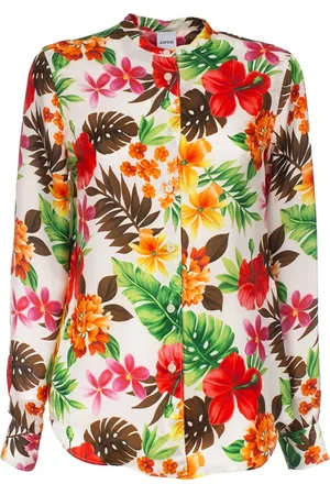 Aspesi Dames, Blouses & Shirts, Veelkleurig, Maat: M Zijde