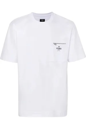 Fendi Heren, Tops, Wit, Maat: M