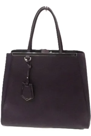 Fendi Dames, Pre-owned, Paars, Maat: ONE Size Leer