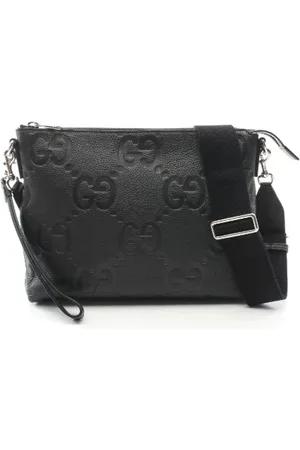 Gucci Heren, Pre-owned, Zwart, Maat: ONE Size Leer
