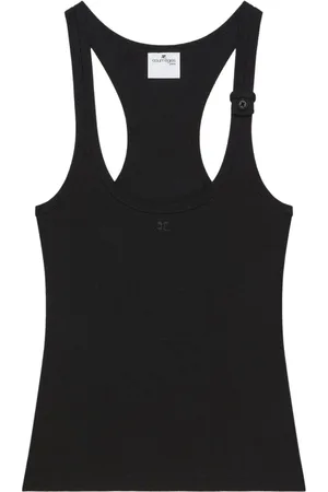 Courrèges Dames, Tops, Zwart, Maat: M