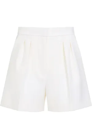 Max Mara Dames, Korte broeken, Wit, Maat: XS Wol
