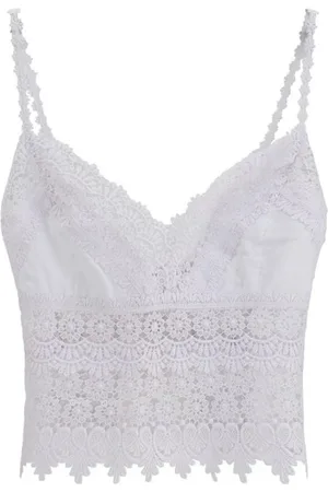 CHARO RUIZ IBIZA Dames, Tops, Wit, Maat: L Katoen