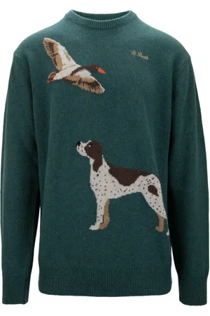 MC2 SAINT BARTH Heren, Truien, Groen, Maat: 2XL Zijde