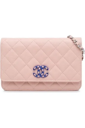 CHANEL Dames, Pre-owned, Roze, Maat: ONE Size Leer