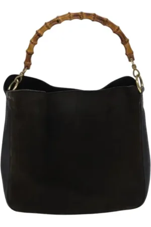Gucci Dames, Pre-owned, Bruin, Maat: ONE Size Suède