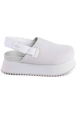 Calvin Klein Dames, Schoenen, Grijs, Maat: 36 EU Leer