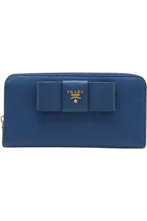Prada Dames, Pre-owned, Blauw, Maat: ONE Size Leer