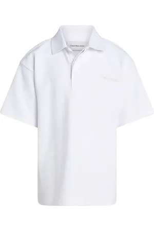 Calvin Klein Unisex, Tops, Wit, Maat: 164 CM Katoen