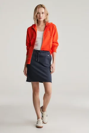 GANT Dames, Rokken, Blauw, Maat: L Katoen