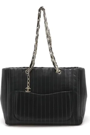 CHANEL Dames, Pre-owned, Zwart, Maat: ONE Size Leer