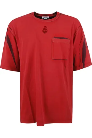 Alexander McQueen Heren, Tops, Rood, Maat: L