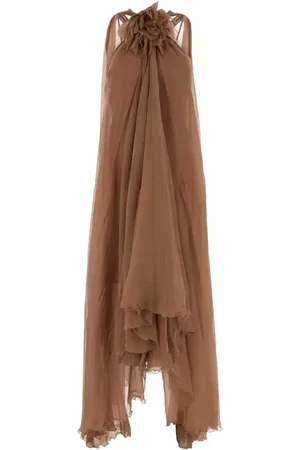 BLUMARINE Dames, Jurken, Bruin, Maat: XS