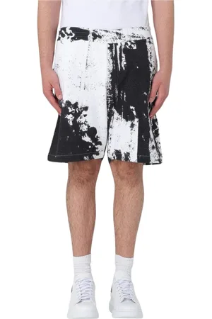 Alexander McQueen Heren, Korte broeken, Zwart, Maat: M Katoen