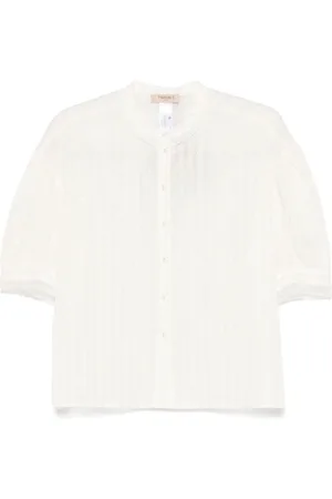 Twin-Set Dames, Blouses & Shirts, Wit, Maat: S